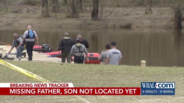 Ongoing search for father, son missing in Neuse River