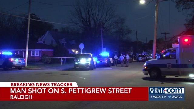 Man hospitalized after being shot in Raleigh Friday