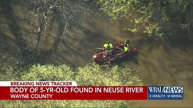 Body of child found in Neuse River