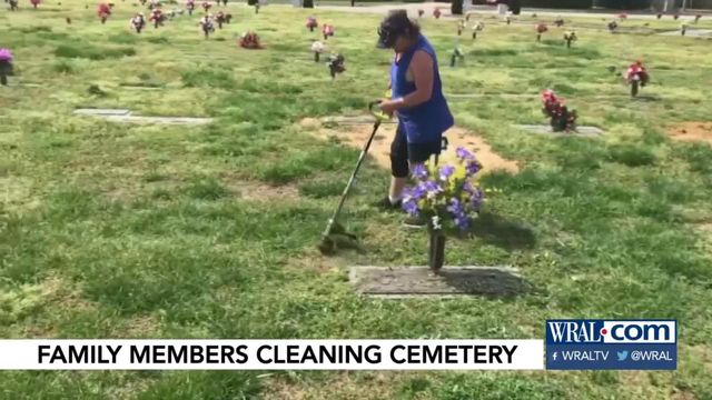 Family members take on cemetery maintenance