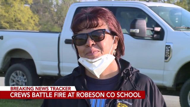 Teacher 'heartbroken' over fire at Maxton school