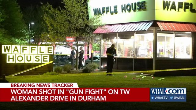 Woman injured as 'gunfight' breaks out at Durham Waffle House
