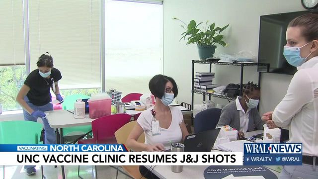 UNC begins administering J&J vaccine after brief pause 