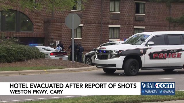 Cary hotel evacuated after shots fired call