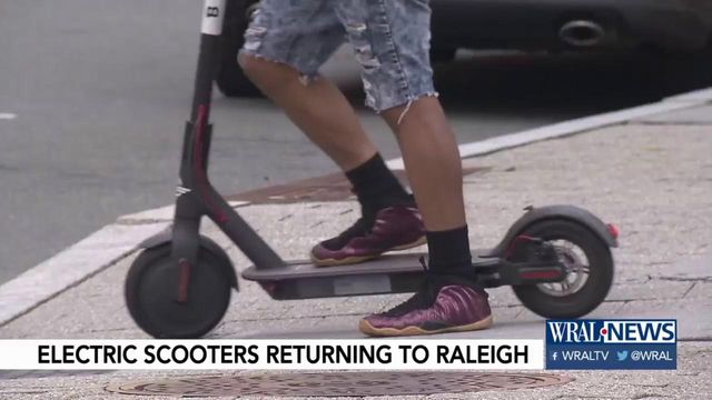 Electric scooters are returning to Raleigh 