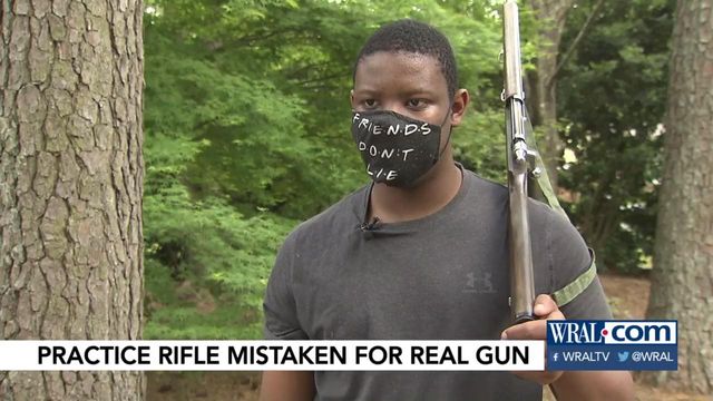 Neighbor mistakes ROTC practice rifle for real gun, calls police on teen