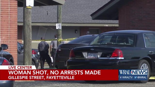 Woman hospitalized after being shot at Fayetteville motel
