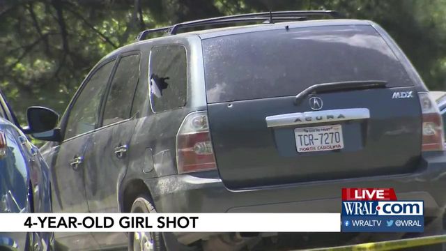 4-year-old girl shot in Apex home by drive-by shooter