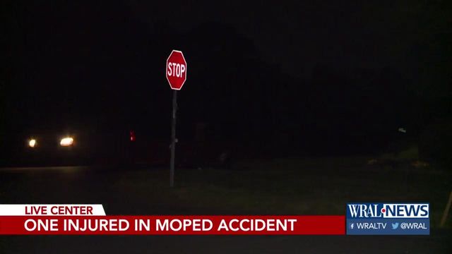 Moped driver hospitalized after multi-vehicle crash 
