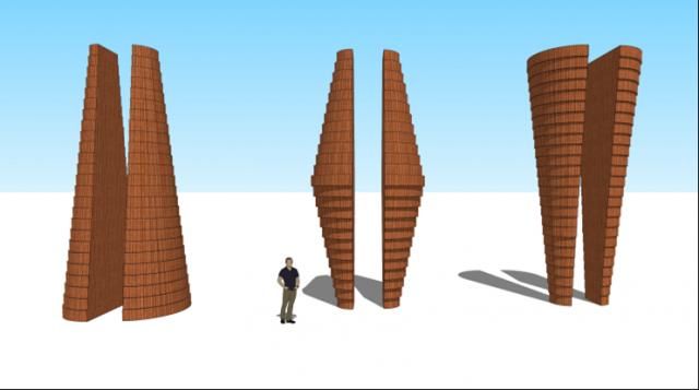 Thomas Sayre will have a new, giant earthcasting monument on Cary Parkway.
