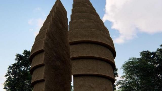 Thomas Sayre will have a new, giant earthcasting monument on Cary Parkway.