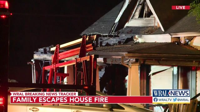 Family, pets escape home fire in Wendell