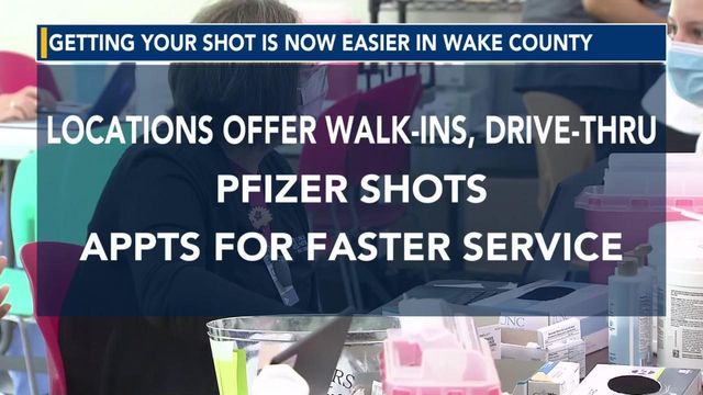 Getting your shot becomes easier in Wake County on Tuesday