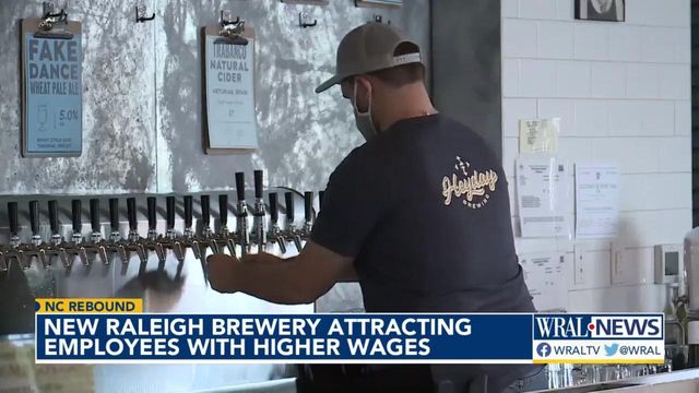 North Raleigh brewery attracting employees with higher wages