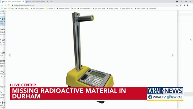 Measuring tool containing radioactive material stolen in Durham