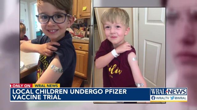 Local children, ages 5 and 7, undergo Pfizer vaccine trial