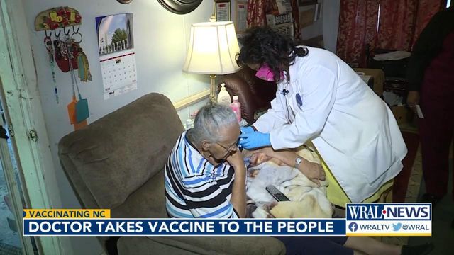 Doctor takes COVID-19 vaccine to the people in Hoke County