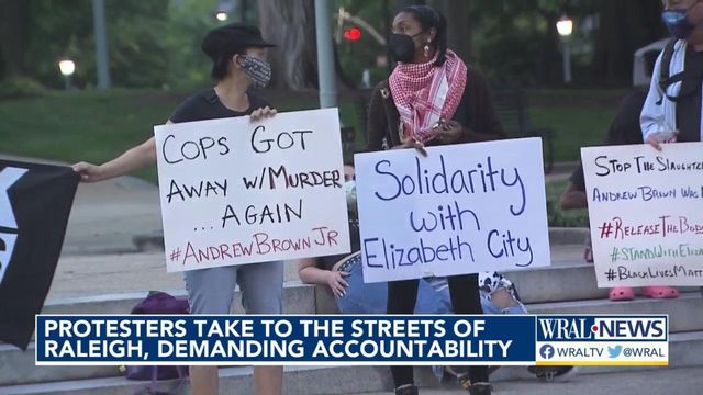 Protesters react to DA's decision not to charge police in Andrew Brown's death