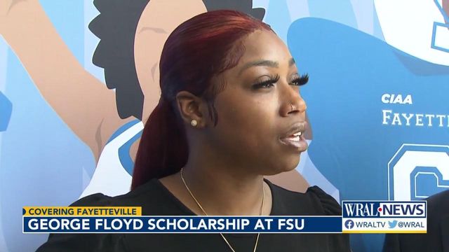 'Stand to be his voice': Floyd's sister reflects on scholarship gift