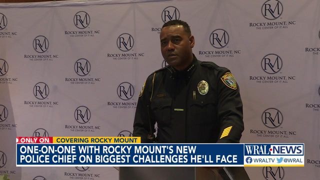 Only on WRAL: Rocky Mount swears in new police chief at crucial moment for community's law enforcement