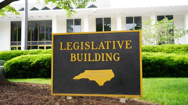 The state legislative building off Salisbury Street. Photo taken May 22, 2020. 