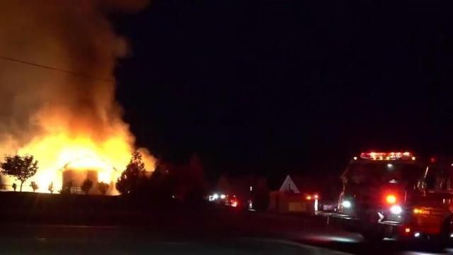 Firefighters quickly arrived to find the single-story home was 