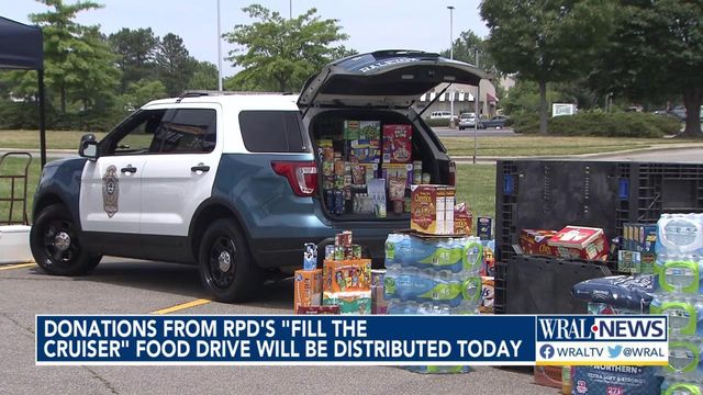 Raleigh police give back to families in need