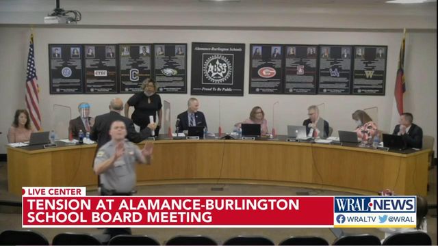 Tension boils over at Alamance County School Board meeting