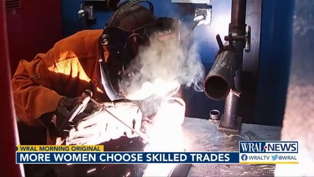 More women are choosing skilled trades such as welding
