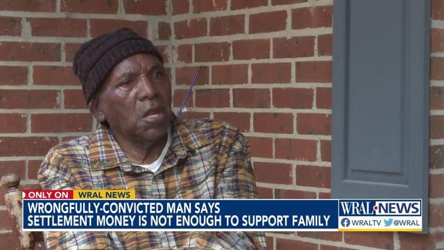 Only on WRAL: Wrongfully-convicted man who spent 43 years in prison says county's reimbursement isn't enough