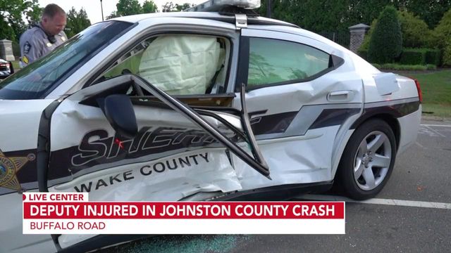 Wake County deputy taken to hospital after multi-vehicle crash