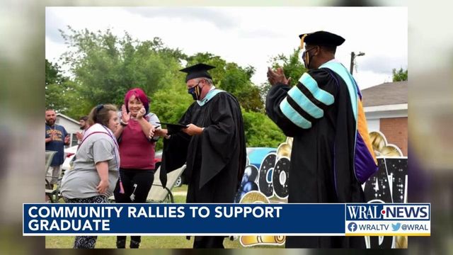 Strangers rally together to celebrate Cape Fear High School senior unable to attend graduation