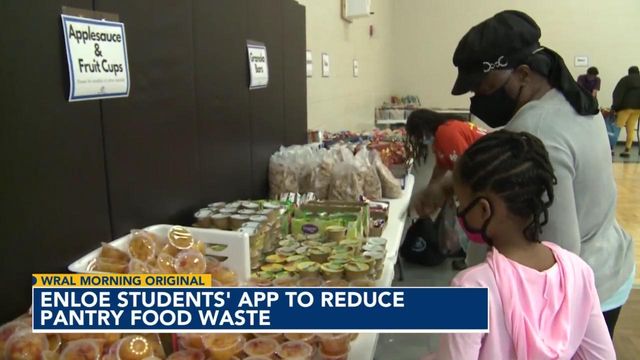 Enloe students create app to reduce pantry food waste