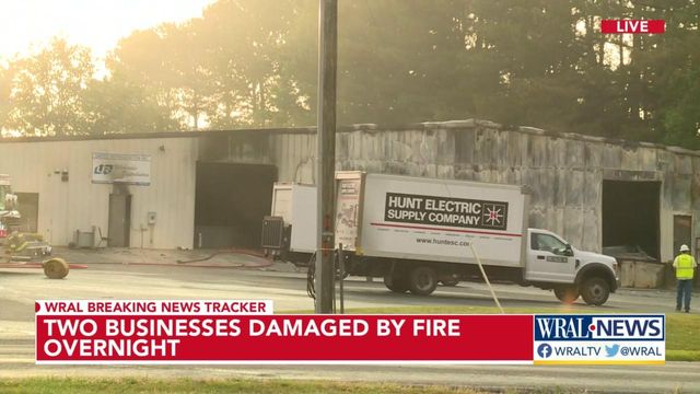 Sanford businesses damaged in big overnight fire