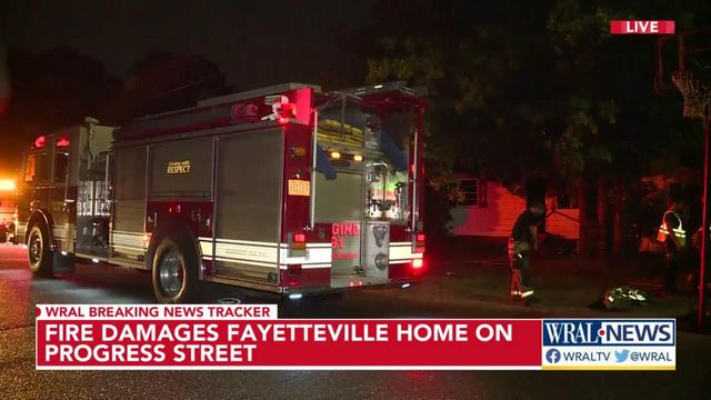 Five people displaced after fire damages Fayettevile home