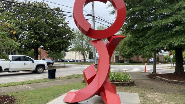 Sculptures bring downtown Clayton to life 