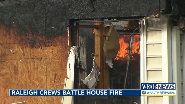 'It was very scary.' Neighbors describe scene as Raleigh house goes up in flames