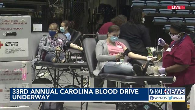 33rd annual Carolina Blood Drive underway in Chapel Hill