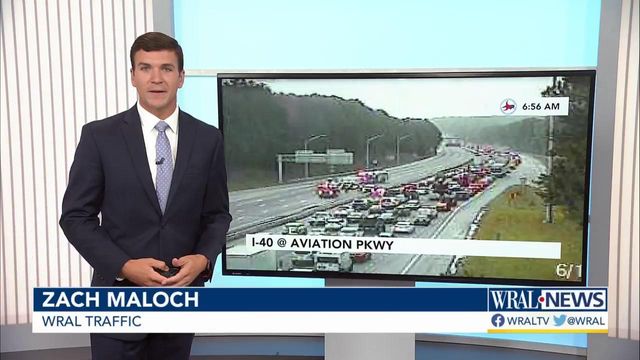 Major delays, lane closures, on I-40 due to multiple crashes 