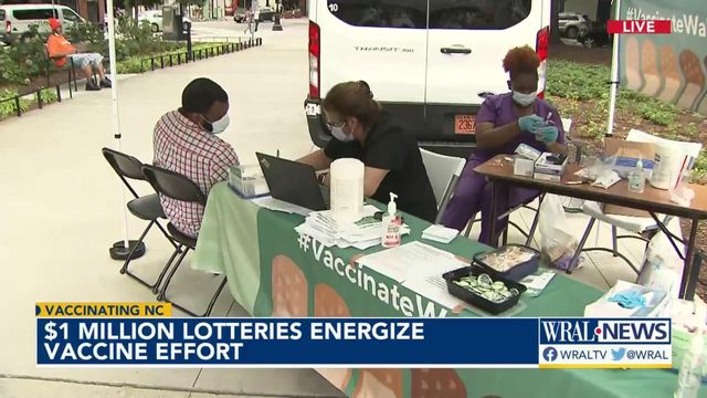 $1M lotteries energize state's vaccine efforts 