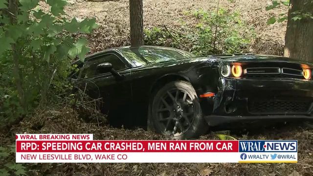 Car fleeing from police crashes into ditch, suspects run away 