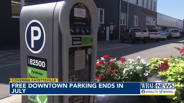 Free parking in downtown Fayetteville ends in July 
