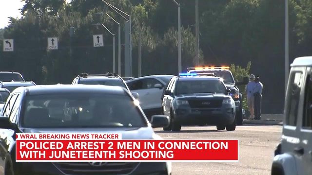 2 arrested in connection with Raleigh Juneteenth shooting, chase