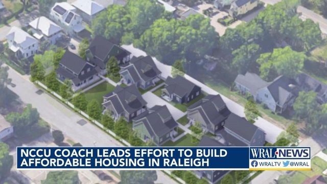 NCCU coach leads effort to build housing in Raleigh historically Black neighborhood