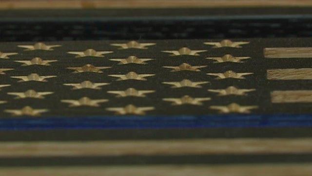 Colorado man thanking officers in his community through woodworking