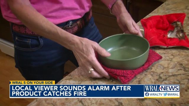 Bowl cozy, made for microwave, catches fire in Apex woman's home