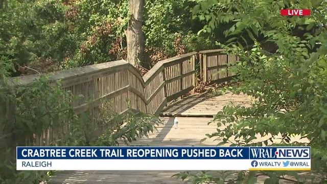 After roughly 2 years being closed, Crabtree Creek Trail could soon reopen 
