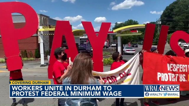 McDonald's workers unite for more money in Durham