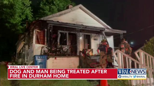 Firefighters rescue man from Durham home fire