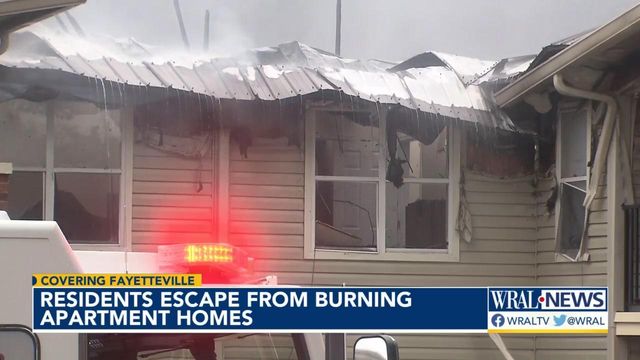 Dozens escape apartment fire in Fayetteville 